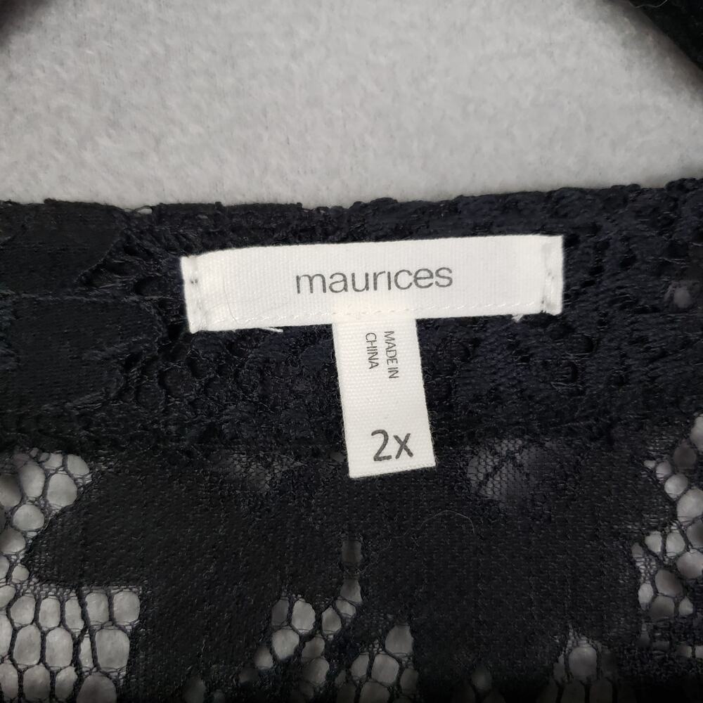 Maurices Plus Size 2x Open Front Lace Layering To… - image 4